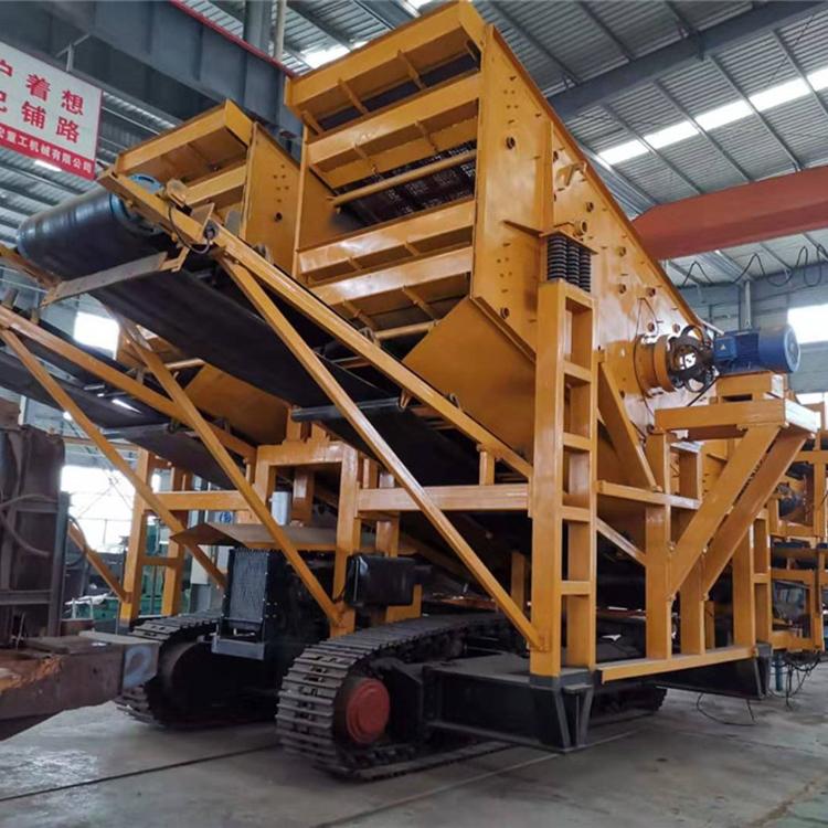 大型移动破碎设备 移动破碎站功率 建筑工地用