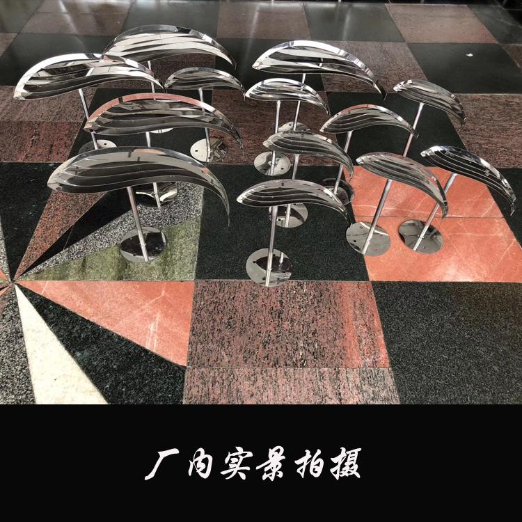 不锈钢小鱼雕塑  层层叠叠小鱼摆件 不锈钢镜面小鱼雕塑