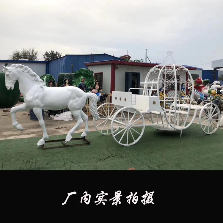 马拉车雕塑 玻璃钢雕塑 大型户外马拉车景观摆件