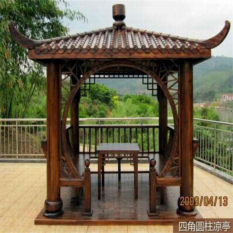 郑州防腐木凉亭 木质凉亭 碳化木凉亭 厂家直销