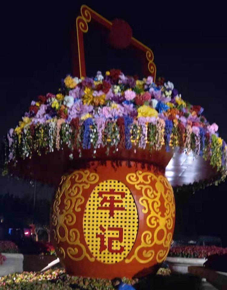 立体花坛造型 造型多样 立体花坛造型租摆