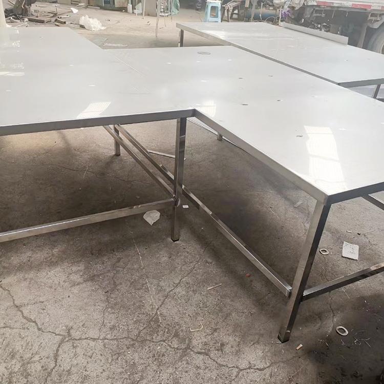 厂家直销双层不锈钢工作台 不锈钢操作台 双层操作台冠杰