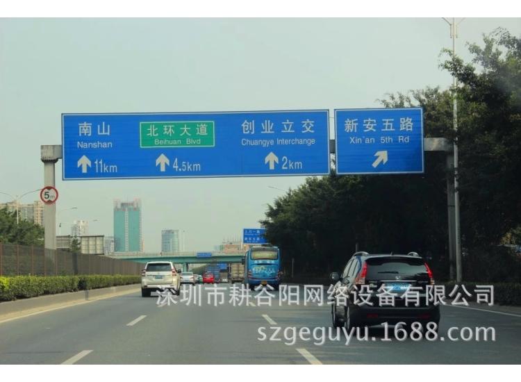 道路指示牌立杆 F型交通指示牌立杆厂家 多规格标牌立杆订做