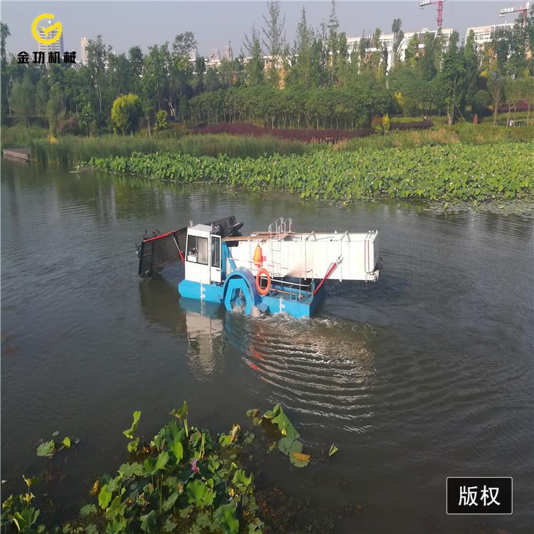 水陆两栖割草船  小型割草船  湖面保洁船