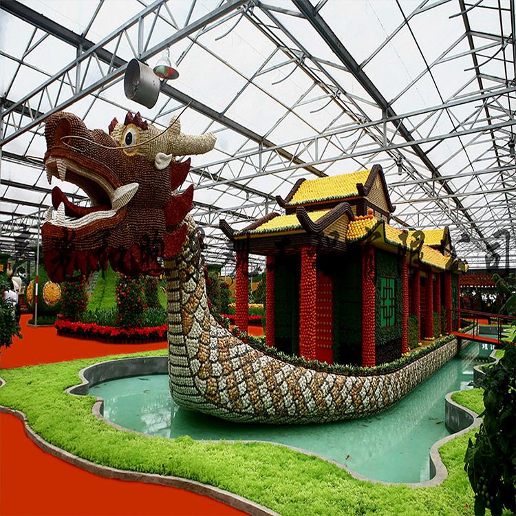 园林景观 大棚景观设计 温室园林美