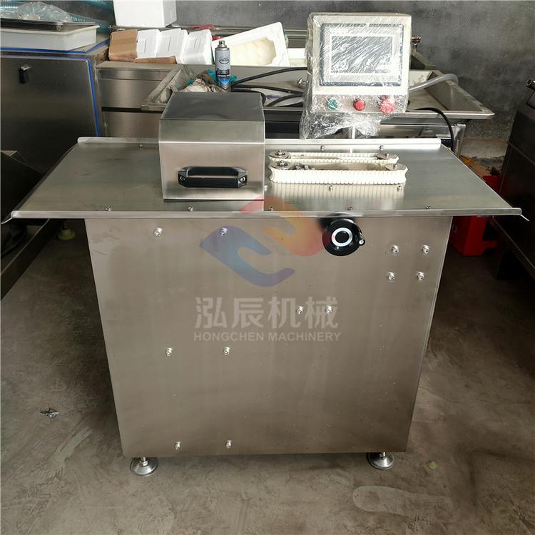 泓辰电动单路红肠扎线机 不锈钢立式香肠扎线机 腊肠加工灌肠扎线一体机