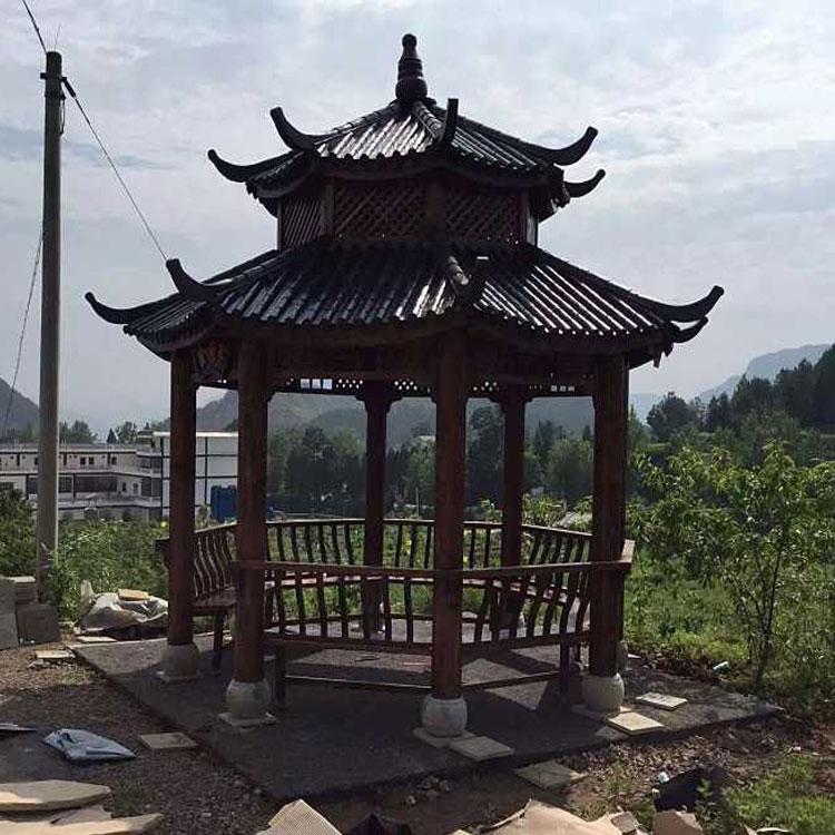 亿之达热销仿古凉亭 防腐木凉亭价格 可根据尺寸定制