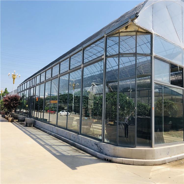 连栋薄膜温室骨架 薄膜温室建造 连栋薄膜温室承建商鸿川温室