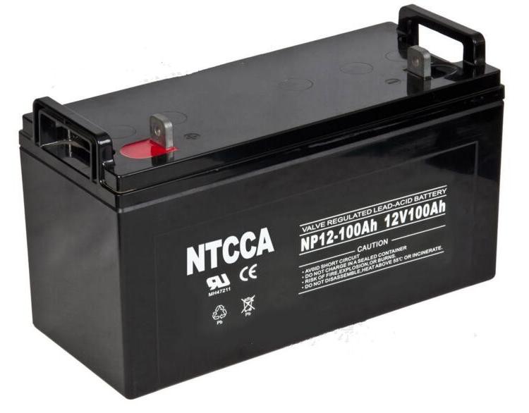 NTCCA蓄电池NP12-120Ah 12伏120按时 免维护储能铅酸蓄电池12V120AH 恩科蓄电池