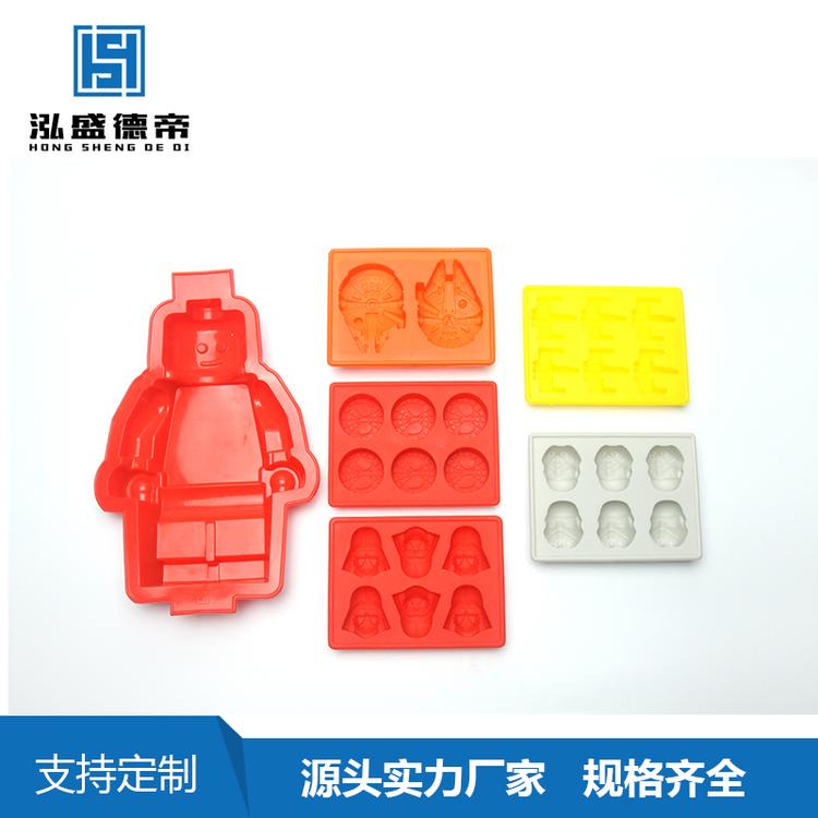 亚马逊热销6格冰格模具食品级硅胶模具冰模威士忌6连冰格