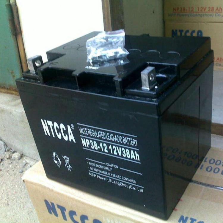 NTCCA蓄电池NP38-12 12V38AH NTCCA免维护储能恩科蓄电池 直流屏 UPS电源