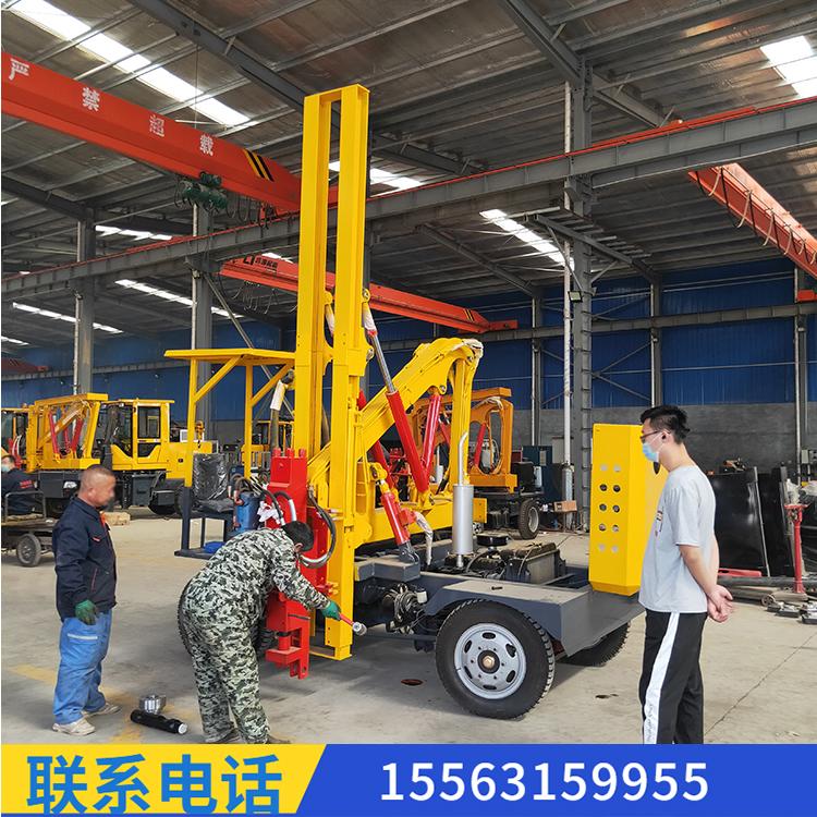 波形护栏打桩机 高速护栏打桩机钢护栏打桩机 立柱压桩机
