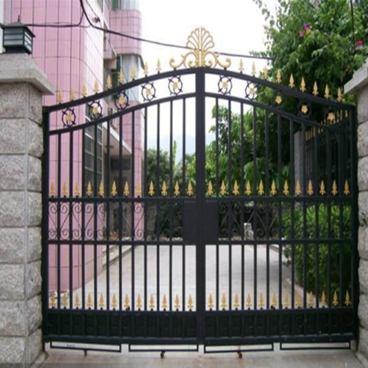 隆贸铁艺小门   乡村铁艺大门   小区铁艺门出售 详情咨询【隆贸金属】