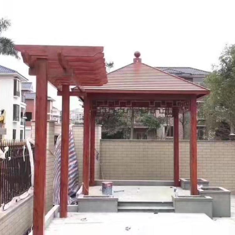 青岛中式廊架  景观廊架  铝合金廊架售价 品种全