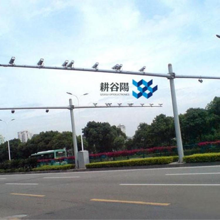公园道路小区4.5米监控立杆适合安装枪机球机监控支架