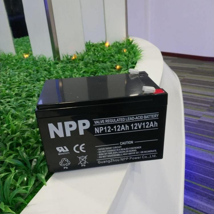 NPP蓄电池NP12-12Ah 12V12AH蓄电池 耐普蓄电池厂家 直流屏 UPS专用应急工业电源