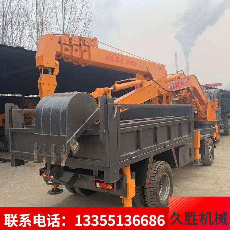 龙门架吊挖一体运输车拉棺下葬吊挖一体机4102柴油四不像吊挖车 久胜机械