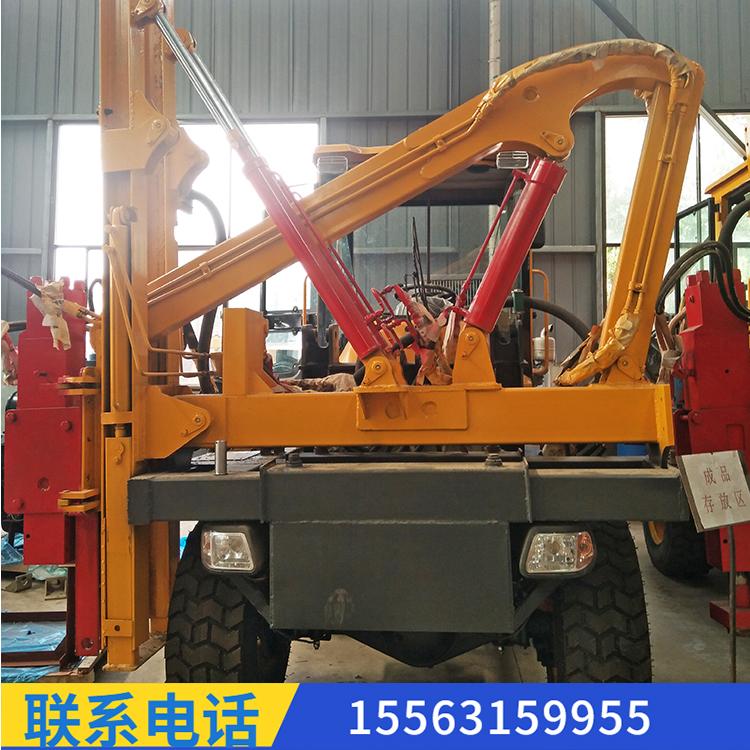 高效高速护栏打桩机 装载式护栏打桩机 液压夯桩机 厂家直销