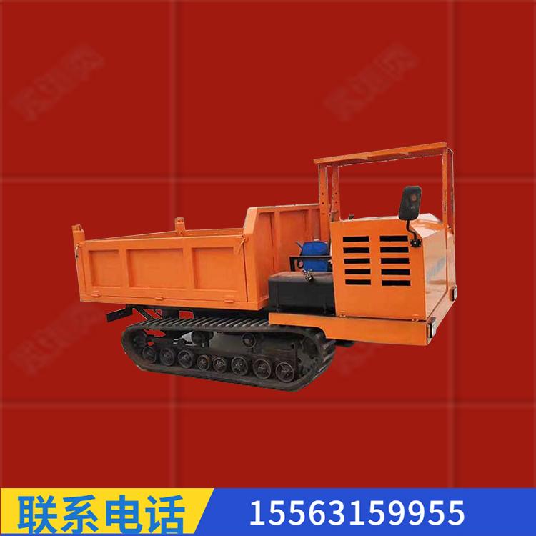 轻型履带运输翻斗车 动力大橡胶履带自卸车 地下矿用履带运输车