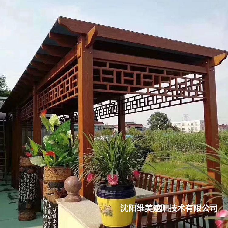户外凉亭 小区一楼花园遮阳亭 辽阳铝合金凉亭厂家
