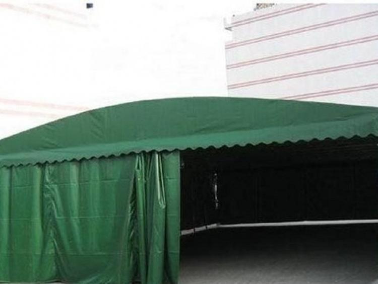 定制大型推拉雨蓬 加工定制镀锌管帐篷 定做户外移动推拉雨棚
