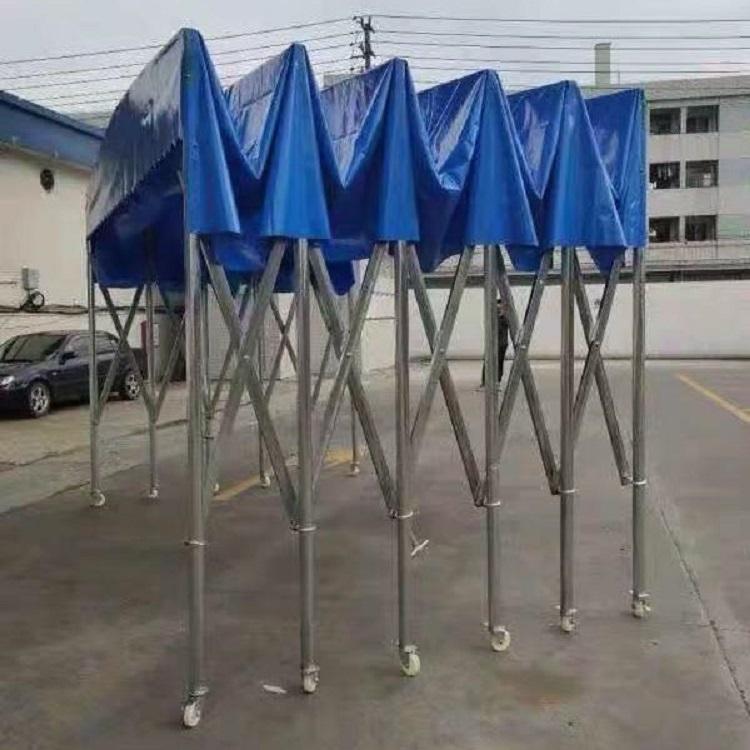 临时活动遮阳帐篷雨篷 移动仓储帐篷 定做户外移动推拉雨棚