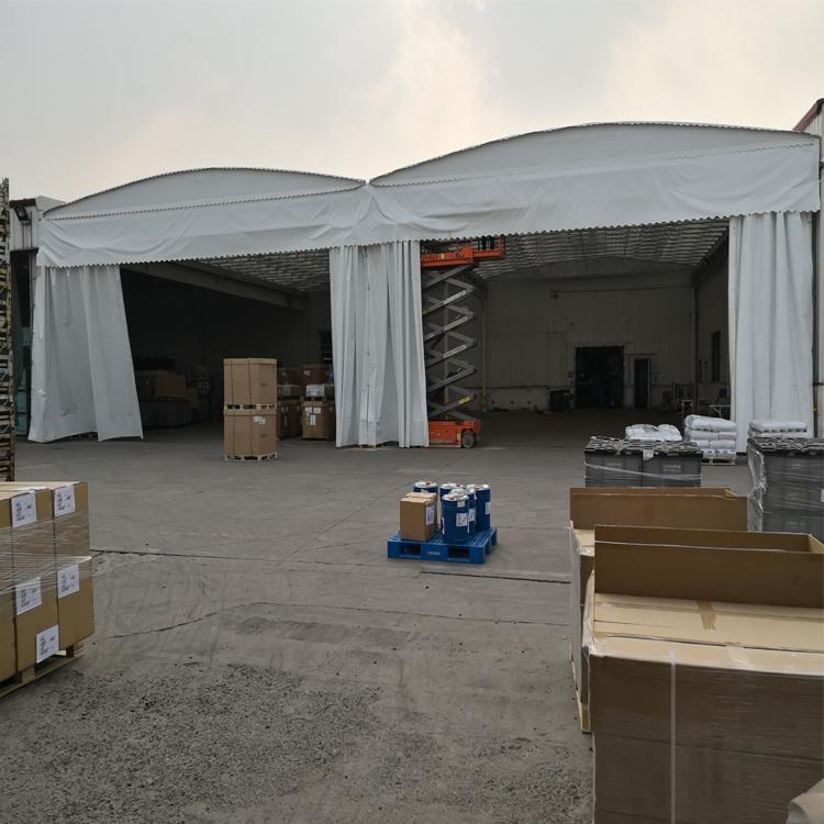 户外活动篷房 移动仓库帐篷 定做户外移动推拉雨棚
