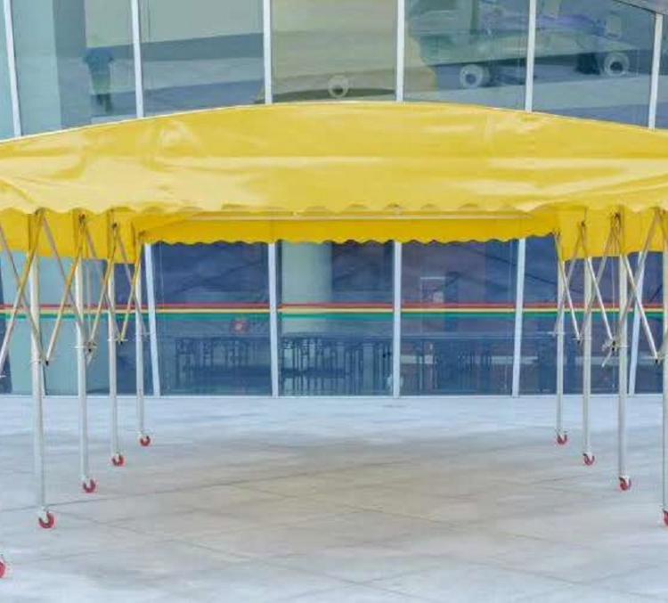定制大型推拉雨蓬 移动帐篷 仓库推拉棚移动雨棚