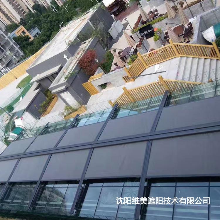 维美自动天幕 别墅豪华电动天幕遮阳棚 鞍山户外遮阳棚批发