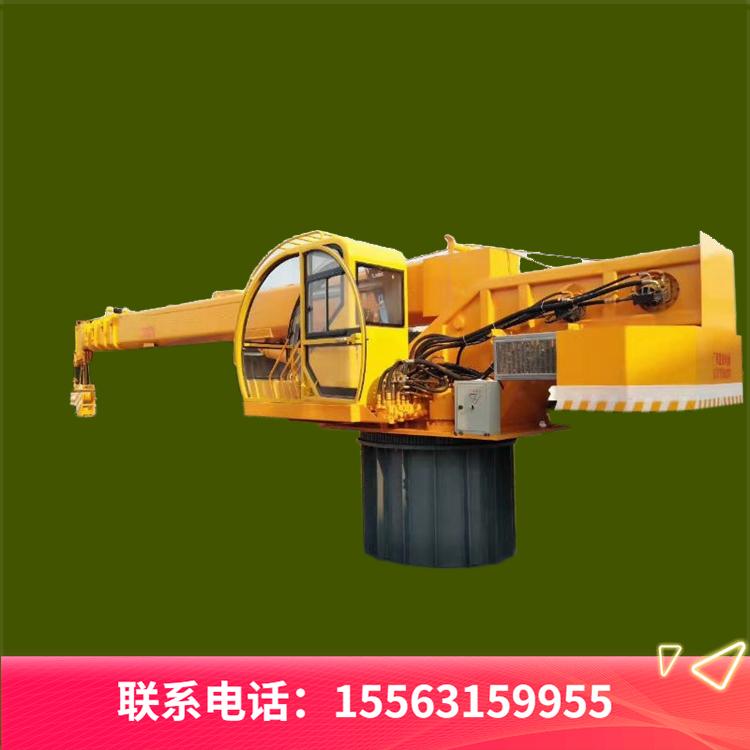 小型船吊 码头吊 固定吊 船用小型折臂吊 直臂吊 久胜机械