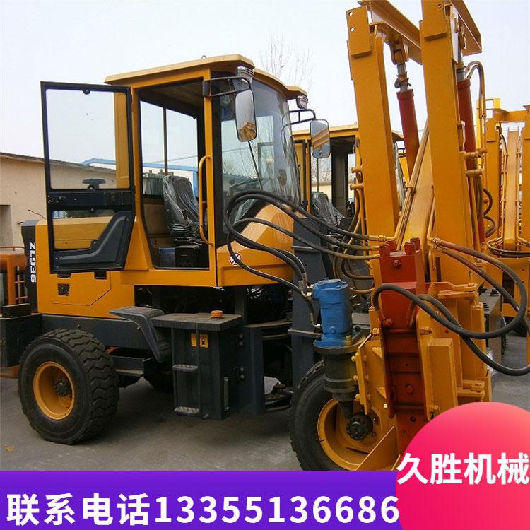 新款全液压打拔一体机道路安装栏杆护栏打桩机高速公路护栏打桩机