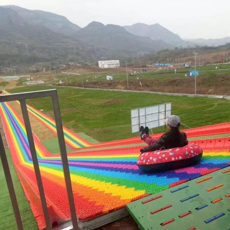 大型彩虹滑道旱雪滑道 景区七彩滑道价格 经久耐用 放心购买