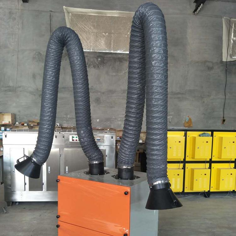 设备厂家直销  焊接烟尘处理   单机  焊烟净化器 双臂2.2kw  单臂1.1kw过检测