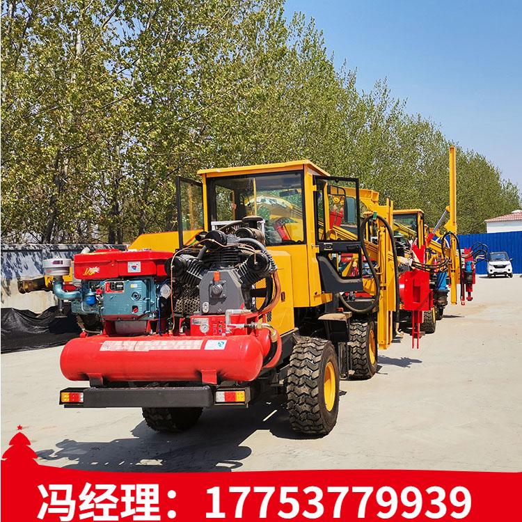 公路护栏打桩机围栏钢管打桩机手提打桩机汽油打桩机 久胜机械
