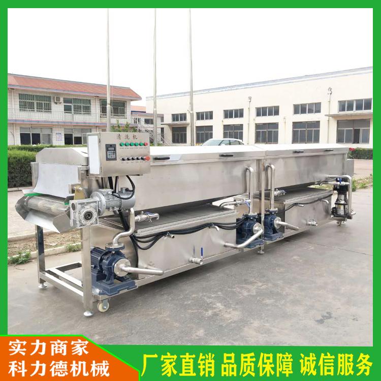 厂家生产果蔬加工设备漂烫预煮机 长豆角杀青漂烫机 酱菜蒸煮漂烫生产线 油菜蒸气加热蒸煮设备