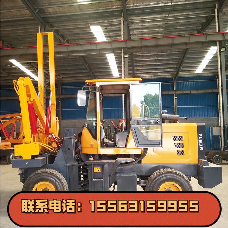 公路护栏打桩机 打拔钻一体机高速护栏打桩机厂家 现货供应