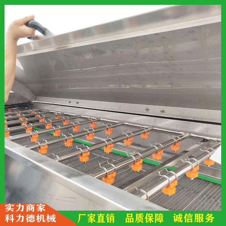 供应甜玉米漂烫杀青机 竹笋清洗漂烫机 海带扣蒸煮漂烫设备 连续式清洗蒸煮漂烫流水线加工设备 焯水蒸煮冷却线