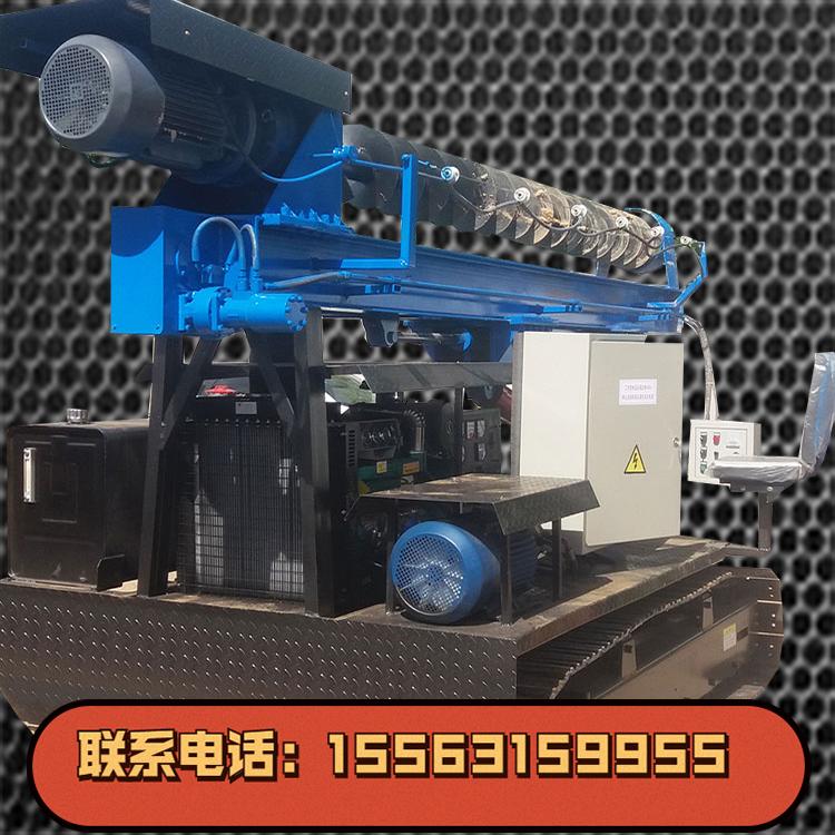 光伏打桩机6米 压桩机履带液压100锤头 多功能光伏工程桩机
