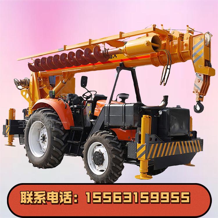 四驱拖拉机吊车 越野吊东方红拖拉机 多功能拖拉机吊