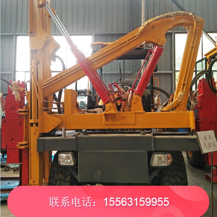 液压小型护栏打桩机 装卸护栏打桩机 打拔钻一体带空压机