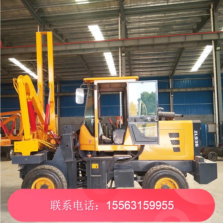 公路护栏打钻一体机 公路护栏钻机 高速公路围栏打桩机 久胜机械