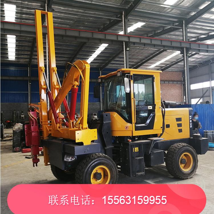高速公路波形护栏打桩机 公路护栏钢管打桩机 多功能高速拔桩机 久胜机械