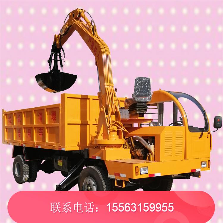 大马力四驱自卸随车 挖河道清淤建筑垃圾清理 12吨16吨四不像随车挖