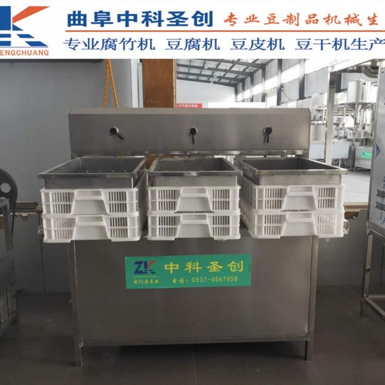 全自动大豆腐生产线 绍兴县大豆腐生产厂家 全自动三盒豆腐机