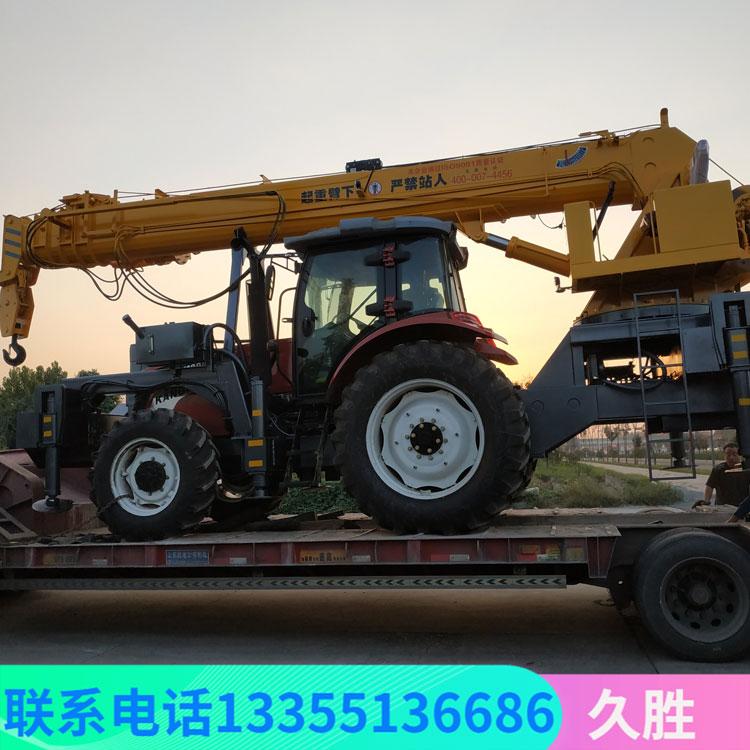 拖拉机吊车2020新款四驱液压打桩立杆多用机拖拉机起重机