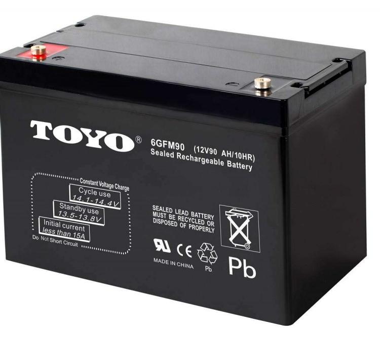东洋TOYO蓄电池6FM12 免维护储能蓄电池12V12AH 不间断电源