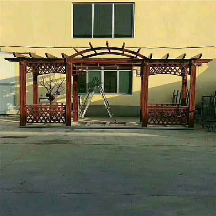 河北中式廊架  铝合金廊架  庭院廊架定制