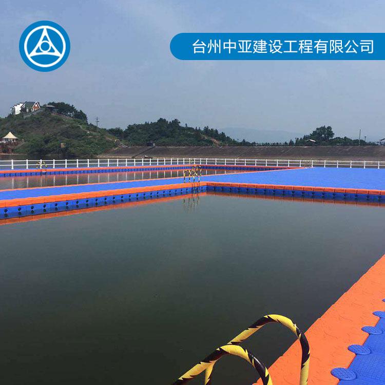 浮筒搭建水上游泳池 中亚水上工程 浮筒游艇码头定制