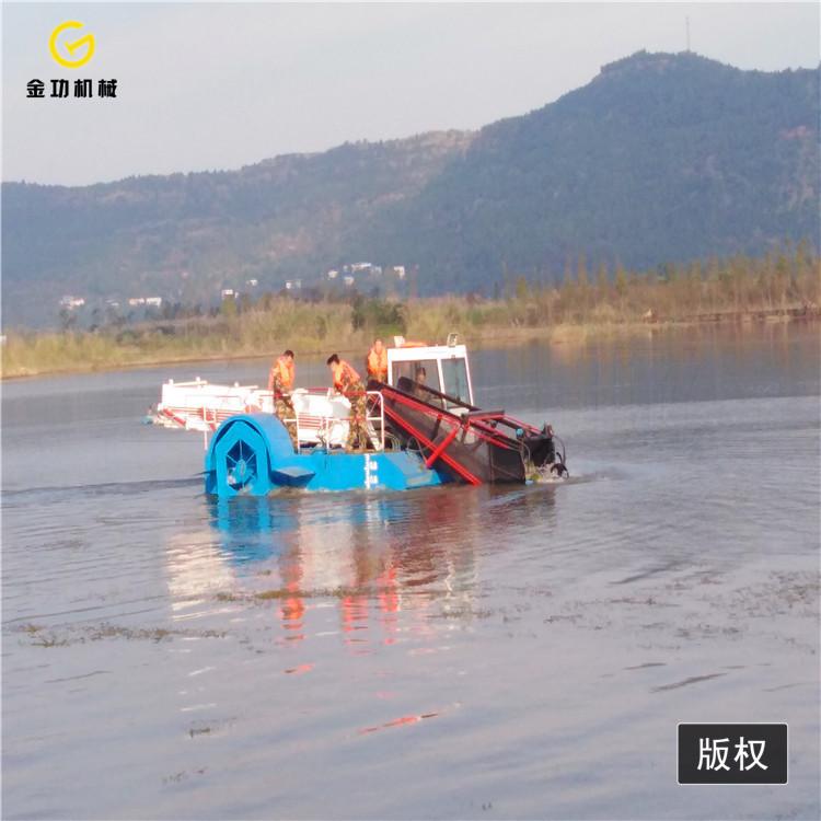 水葫芦垃圾打捞船   小型水草收割船