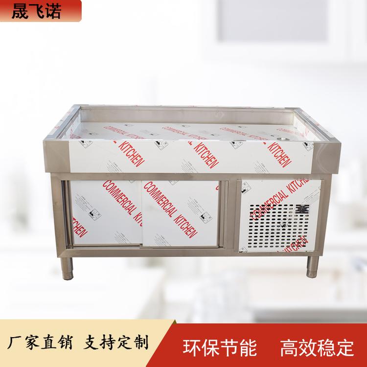 冰台不锈钢海鲜冰台超市海鲜展示台现货供应